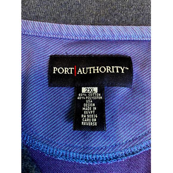 Allianz Johnston  Port Authority Men's Polo Work Shirt 2XL Blue - Picture 2 of 9
